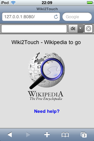 Wikipedia Offline  iPhone